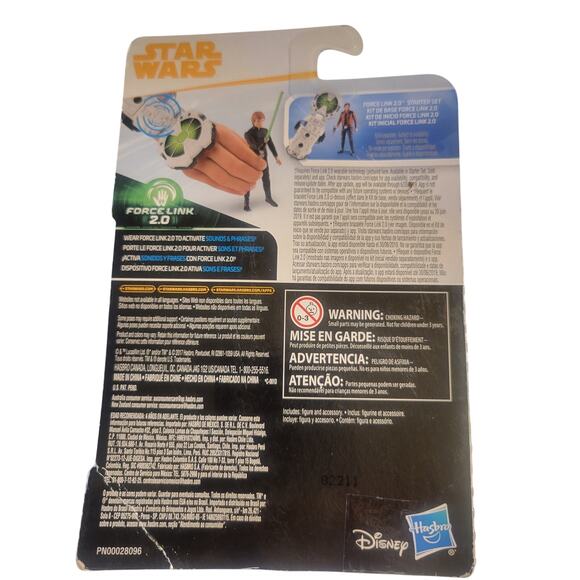 Star Wars Force Link 2.0 Luke Skywalker & Leia Organa Figure Lot Hasbro New - Picture 3 of 16